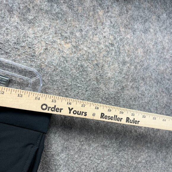 Nike Shorts Men Large Adult Black Chino Flat Front Dri Fit Athletic Swoosh Golf - Picture 6 of 13